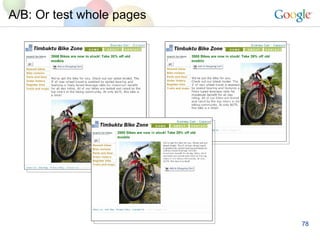 A/B: Or test whole pages 