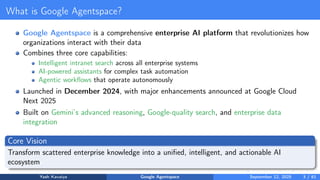 Google Agentspace: Enterprise AI search platform | PDF