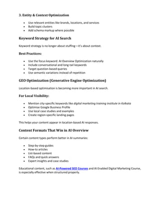 Google AI Overview Optimization Handbook 2026 | PDF
