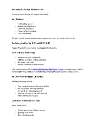 Google AI Overview Optimization Handbook 2026 | PDF