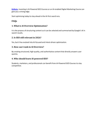 Google AI Overview Optimization Handbook 2026 | PDF