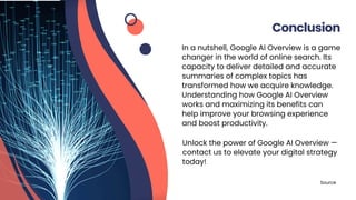 Understanding Google AI Overview Search: Everything You Need to Know | PDF