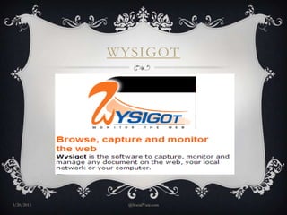 WYSIGOT




3/20/2013     @SocialVani.com
 