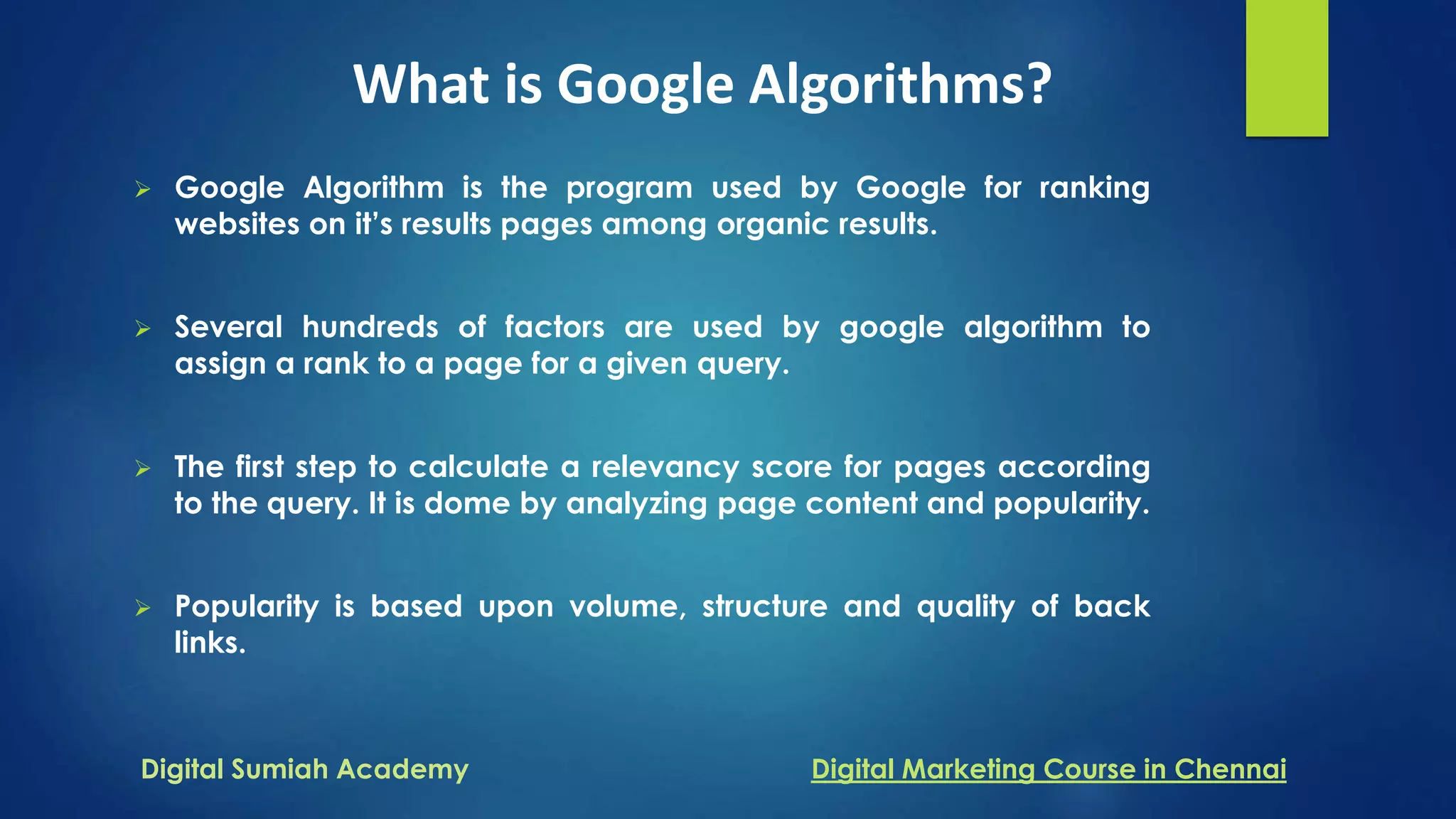 Google Algorithm | PPT