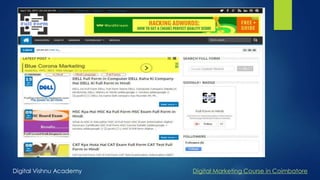 Digital Vishnu Academy Digital Marketing Course in Coimbatore
 