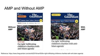 AMP and Without AMP
Reference: https://www.theguardian.com/world/2019/mar/05/far-right-infiltrating-childrens-charities-with-anti-islam-agenda
Without
AMP
With
AMP
 