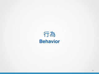 59
?О
Behavior
 