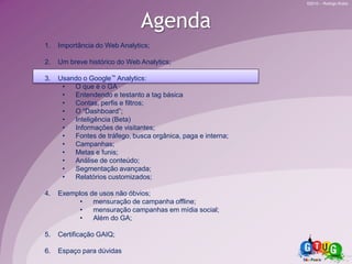 Além do GA;Certificação GAIQ;Espaço para dúvidas