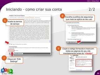 ?Qual a finalidade de ter um PPD*?7AvinashKaushikR.O.I.Retorno do investimentoPPD: Ponto de presença digital  web site, comunidade, blog, e-commerce, etc