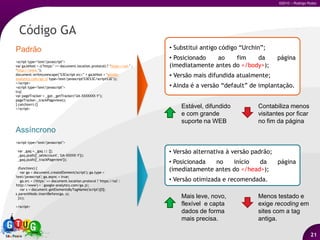 Web Analytics permite mensurar sucesso e propor melhorias em um ciclo virtuoso8MensuraçãoImplementaçãoCompilaçãoExecuçãoConversãoAnálise“In Godwetrust.Everybodyelsebringthe data!”PropostaDiagnóstico