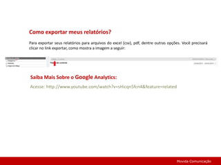  Estratégico: Vai orientar na formulação de estratégias.Movida Comunicação