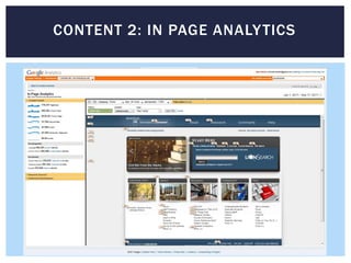 CONTENT 2: IN PAGE ANALY TICS
 