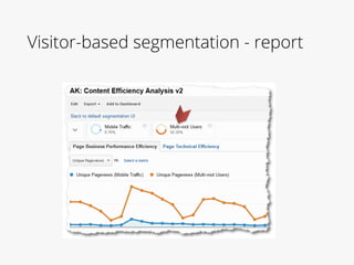 Visitor-based segmentation - report
 