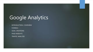 Google Analytics ppt | PPTX