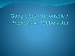 Google analytics