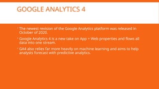 Presentation on Google Analytics and its relevance | PPTX