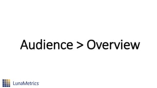 Audience > Overview
 