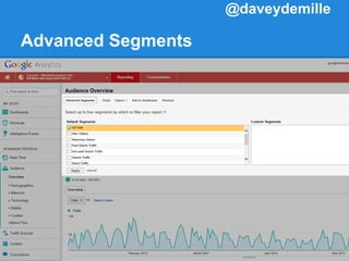Advanced Segments
@daveydemille
 
