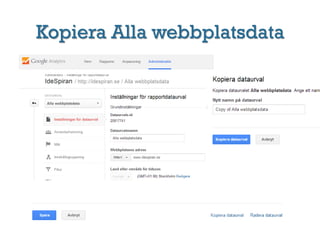 Kopiera Alla webbplatsdata
 