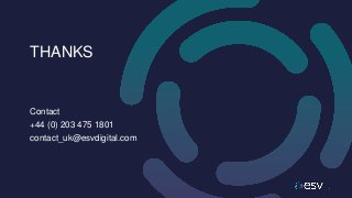 Contact
+44 (0) 203 475 1801
contact_uk@esvdigital.com
THANKS
 