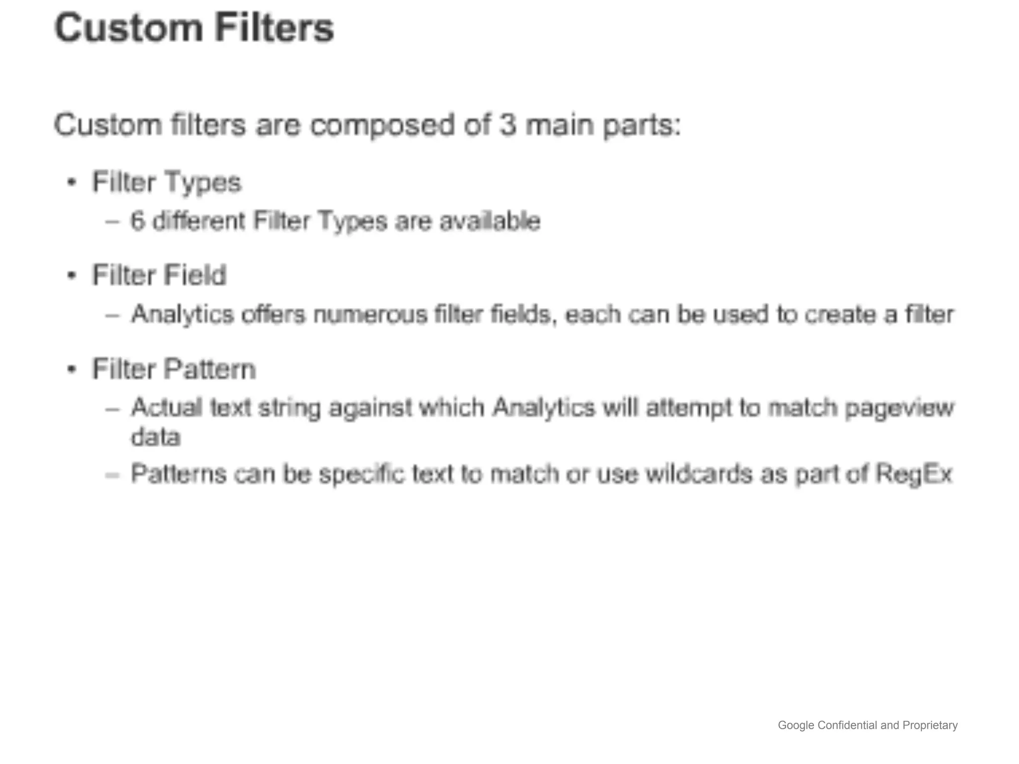 Google Confidential and Proprietary
 