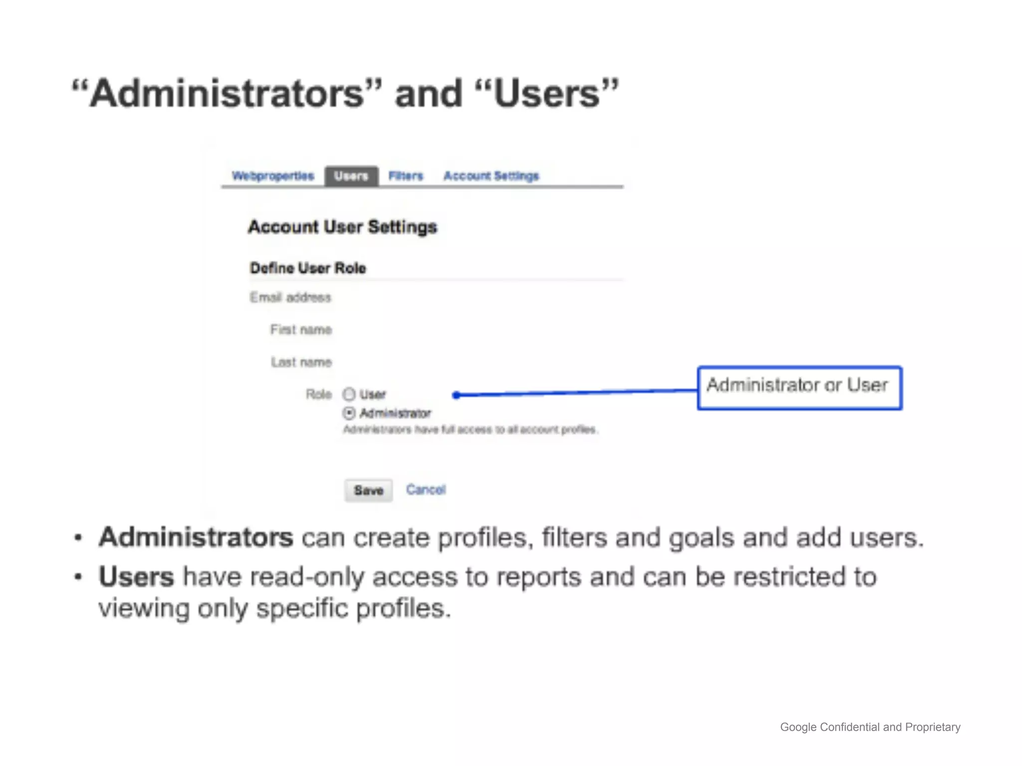 Google Confidential and Proprietary
 