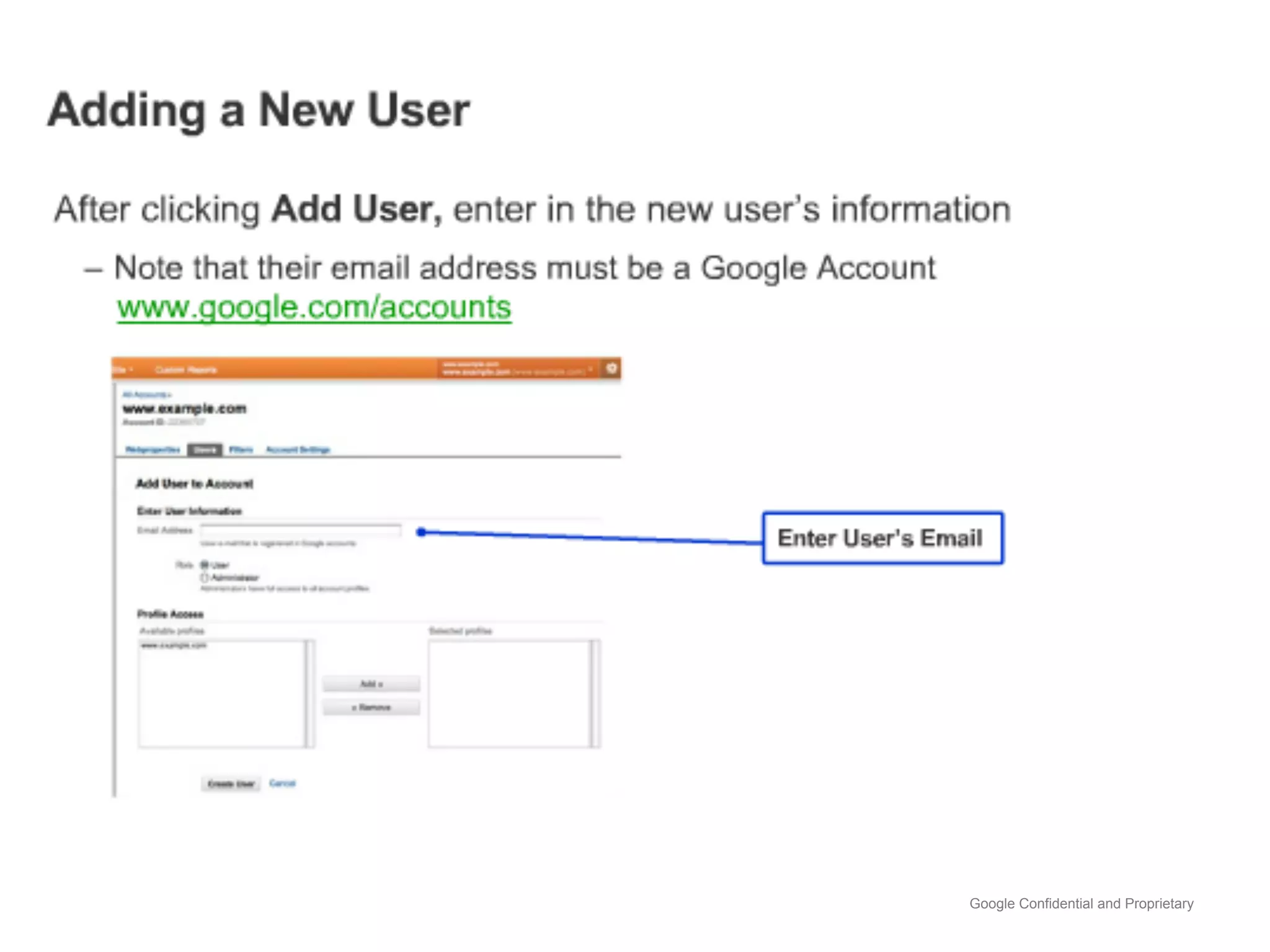 Google Confidential and Proprietary
 