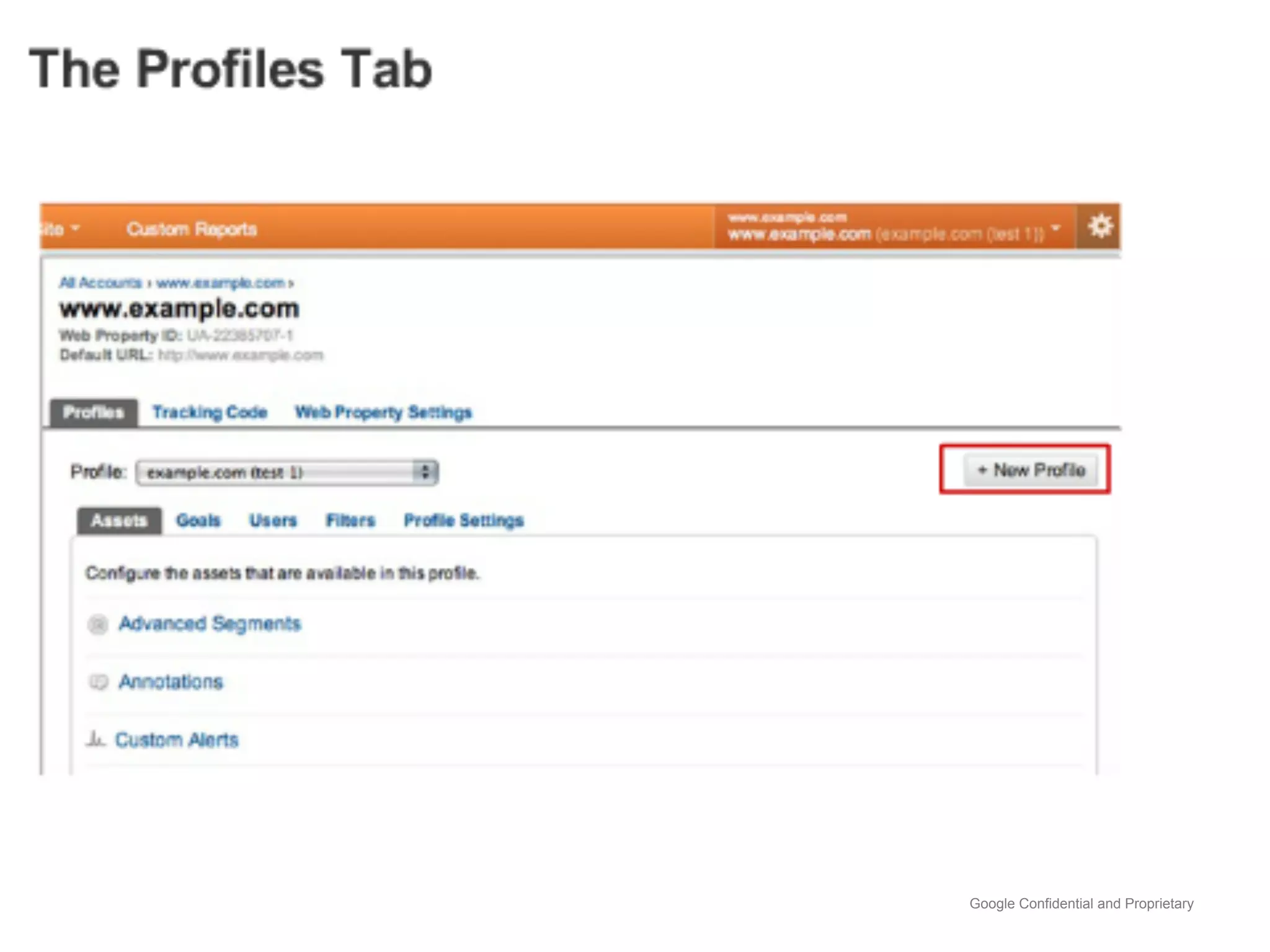 Google Confidential and Proprietary
 