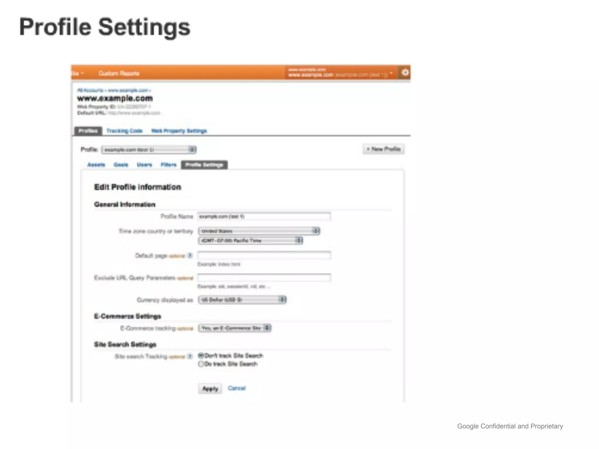 Google Confidential and Proprietary
 