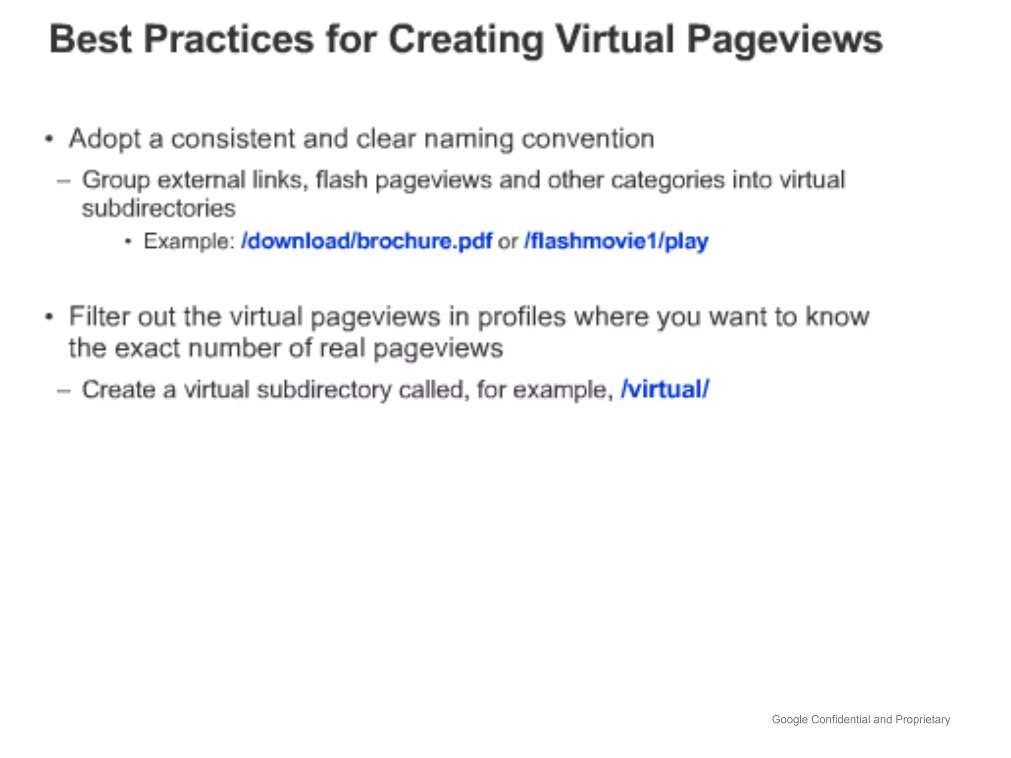 Google Confidential and Proprietary
 