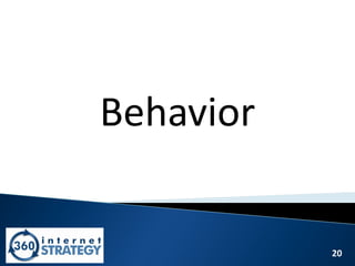 20
Behavior
 