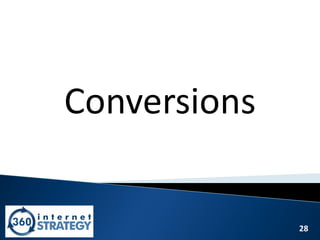 28
Conversions
 