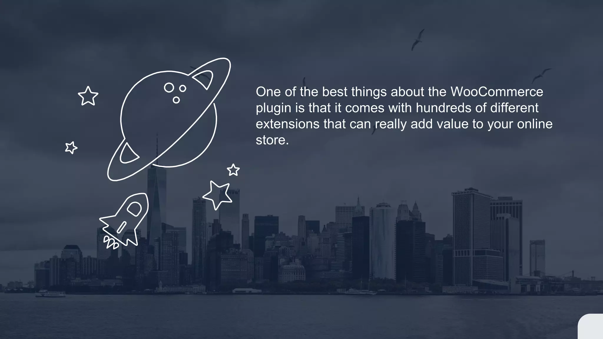 One of the best things about the WooCommerce
plugin is that it comes with hundreds of different
extensions that can really add value to your online
store.
 