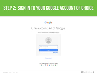 step 2: sign in to your google account of choice
 