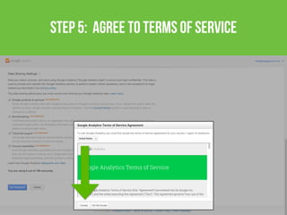 step 5: agree to terms of service
 