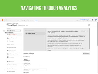 navigating through analytics
 