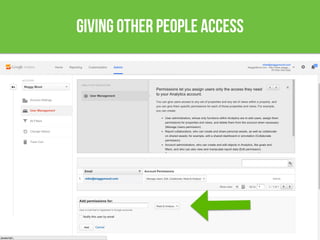 giving other people access
 