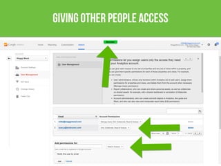 giving other people access
 