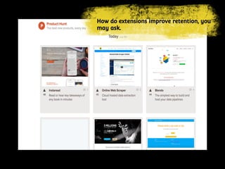 How do extensions improve retention, you
may ask.
 