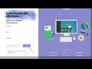 Lands here and fills
information
 