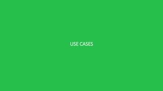 USE CASES
 