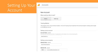Setting Up Your
Account
 