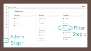 Admin
Step 1
Filter
Step 2
 