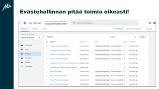 Evästehallinnan pitää toimia oikeasti!
 