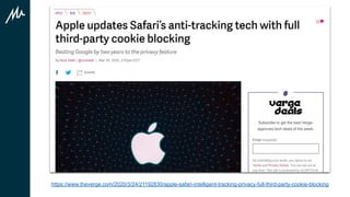 https://www.theverge.com/2020/3/24/21192830/apple-safari-intelligent-tracking-privacy-full-third-party-cookie-blocking
 