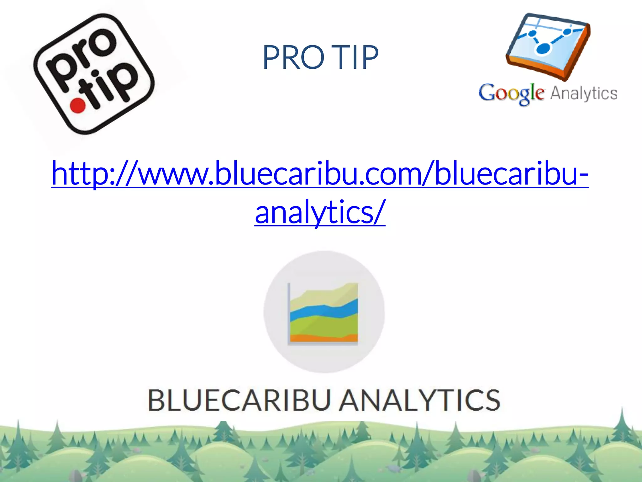 PRO TIPhttp://www.bluecaribu.com/bluecaribu- analytics/  