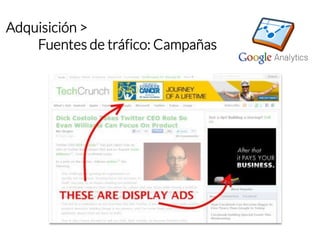 Adquisición > 
Fuentes de tráfico: Campañas  