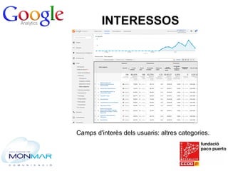 Google analytics: necessari sistema per analitzar i millorar el nostre web Slide 37