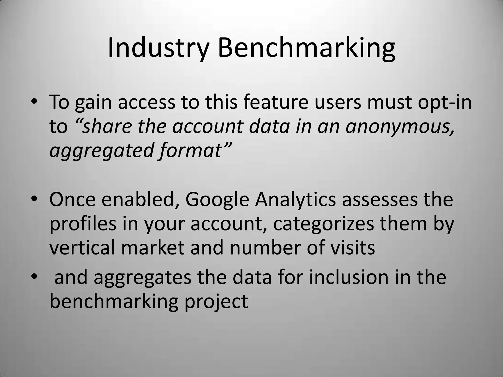 This tag collects data and sends it back to the Google servers for processingWhat does it do?Google Analytics is a powerful tool that analyzes:Website traffic