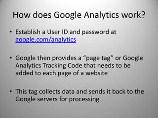 The most widely used website statistics service*